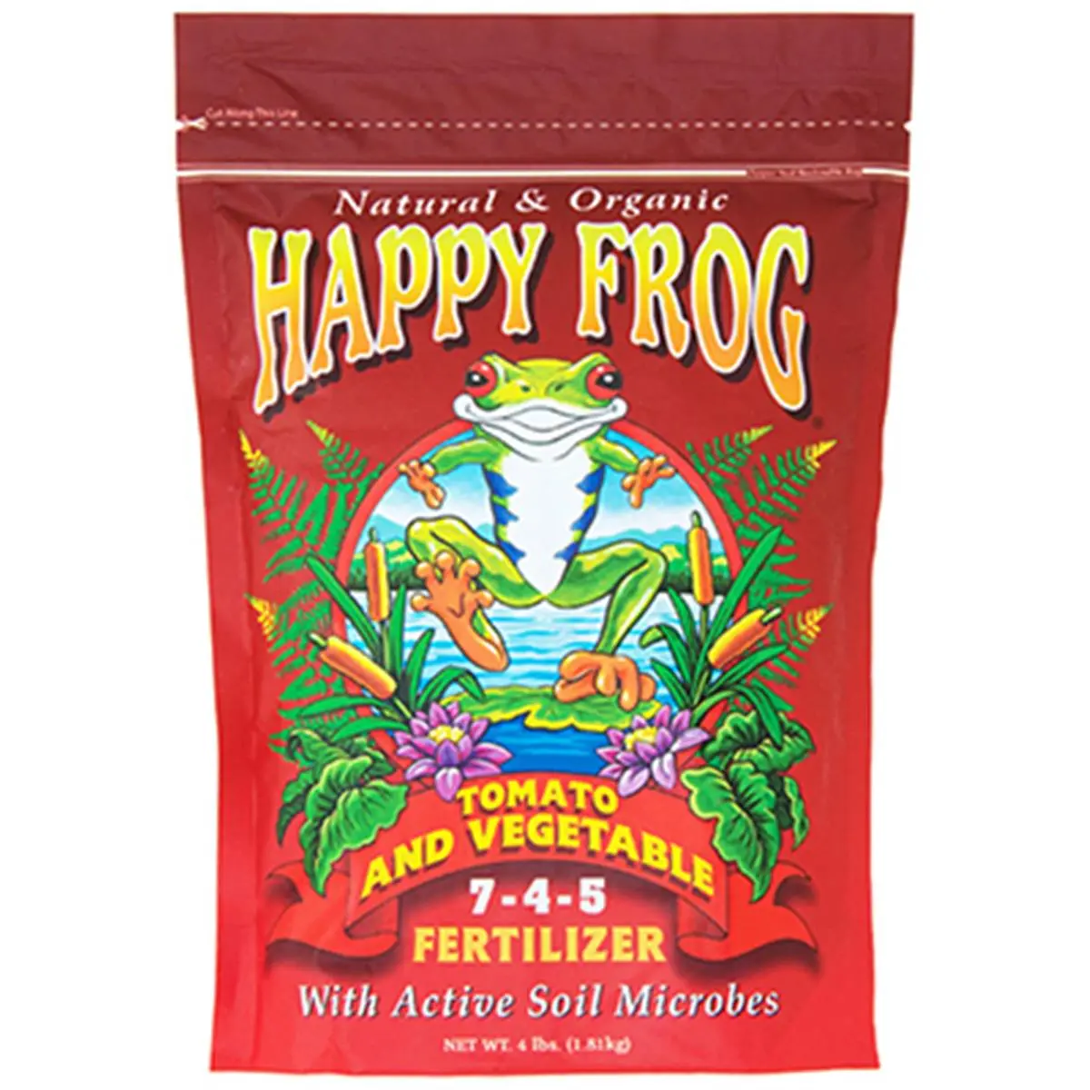 Hydrofarm FX14059 4 lbs. Happy Frog Premium Tomato Booster Garden Fertilizer - Plant Fertilizer, Disease Resistant, pH Balanced, Promotes Stronger Cell Walls, Garden Supplies, Garden Fertilizers