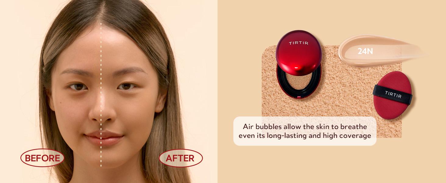 Mask Fit Red Cushion Foundation Makeup Radiant Radiance UV Cosmetic Moisturizer