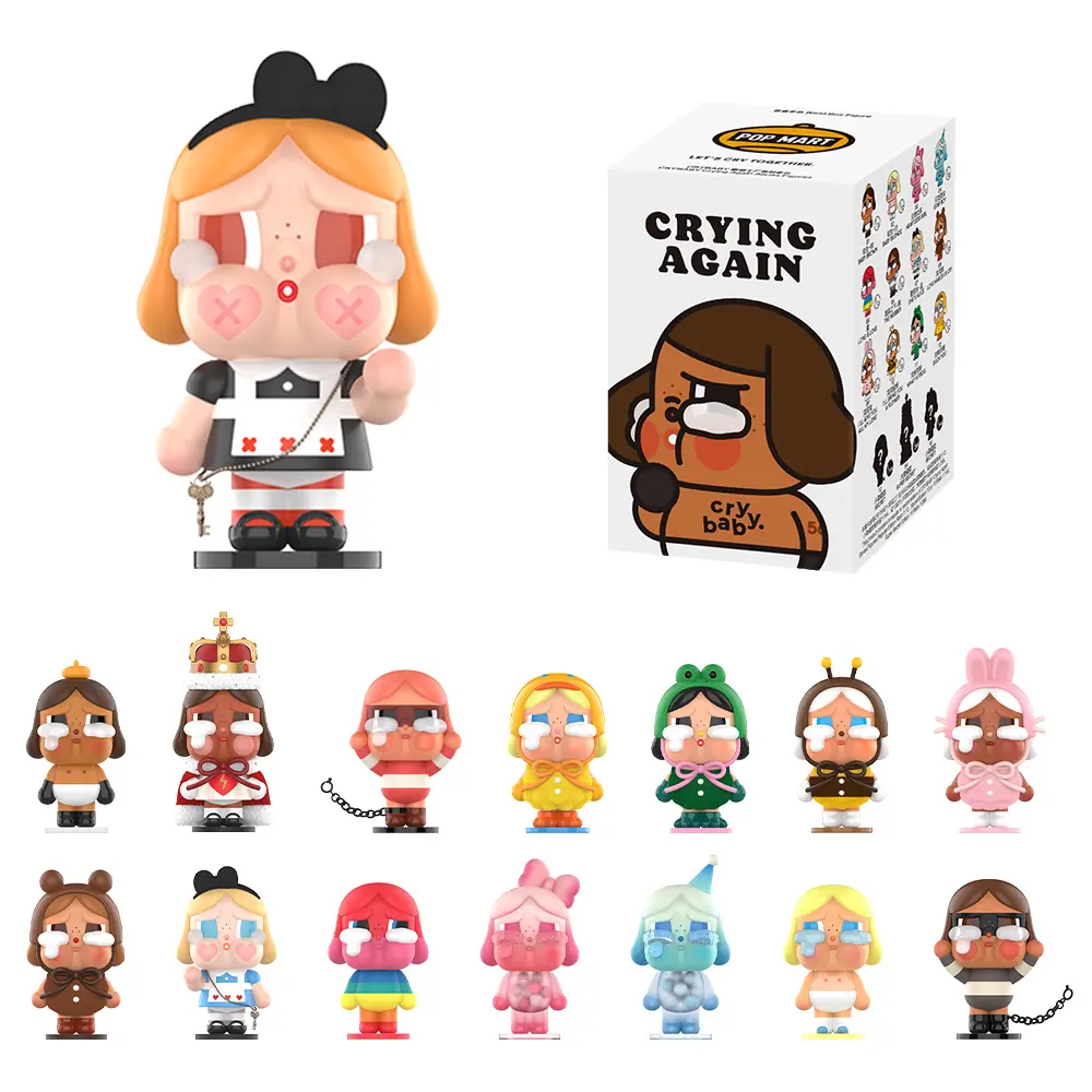 POP MART CRYBABY Crying Again Series Figures, Blind Box, Mystery Box