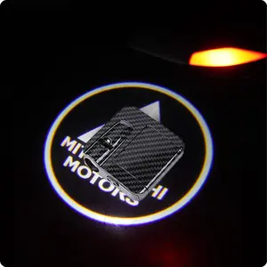 2 Pcs Car Welcome Door Lights for Mitsubishi Colt Turbo/Hybrid 2023 2024,LED Projector Door Shadow Light Car Door Lighting Logo Decoration Light Accessories(Battery Not Included)