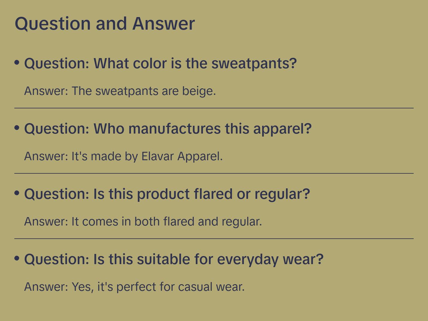 ELAVAR FLARED/REGULAR Sweats Beige
