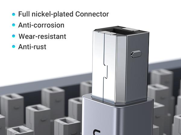 UGREEN USB B to USB C 6.6 FT Printer Cable, Nylon USB B to C Cord for MacBook Pro/Air, MIDI Cable Compatible with Yamaha Piano Keyboard, DAC, DJ Controller for iPad