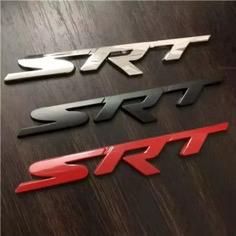 SRT Grille Emblem for Charger Challenger SRT Red Decal Badge Vehicle Grille Emblem Without Additional Features