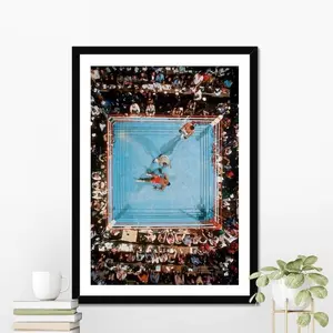 Muhammad Ali vs Joe Frazier "Thrilla in Manila" Poster - Greatest Heavyweight Rivalry Print - Vintage Boxing Art - Unframed History Poster