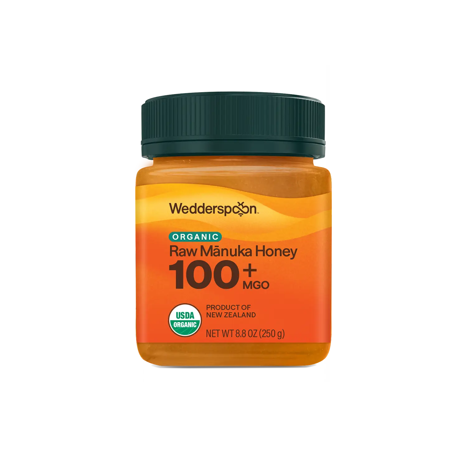 USDA Certified Organic Raw Mānuka Honey MGO 100+, 250g