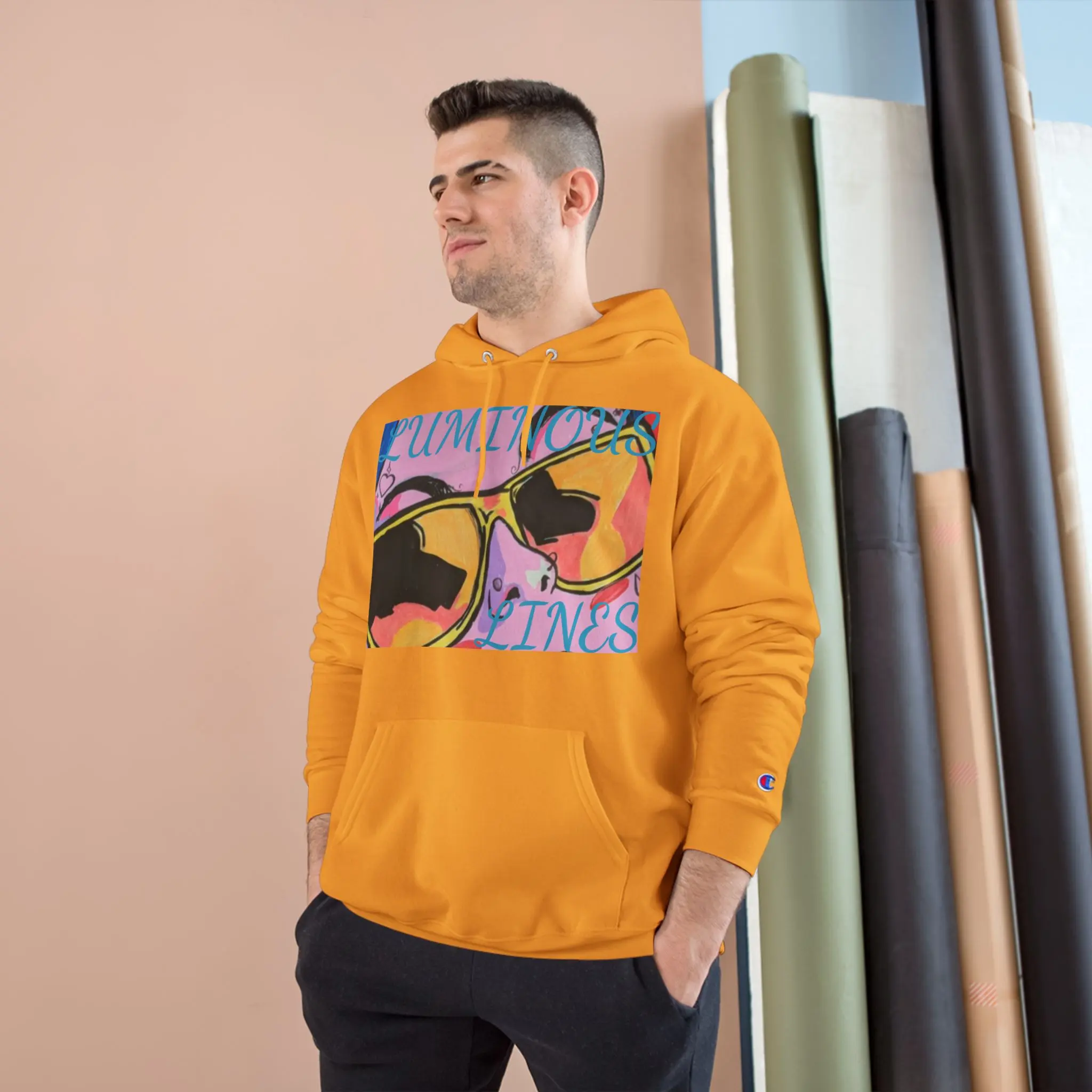 Pop Art Sunglasses Lollipop Hoodie | Retro Neon Graphic Sweatshirt