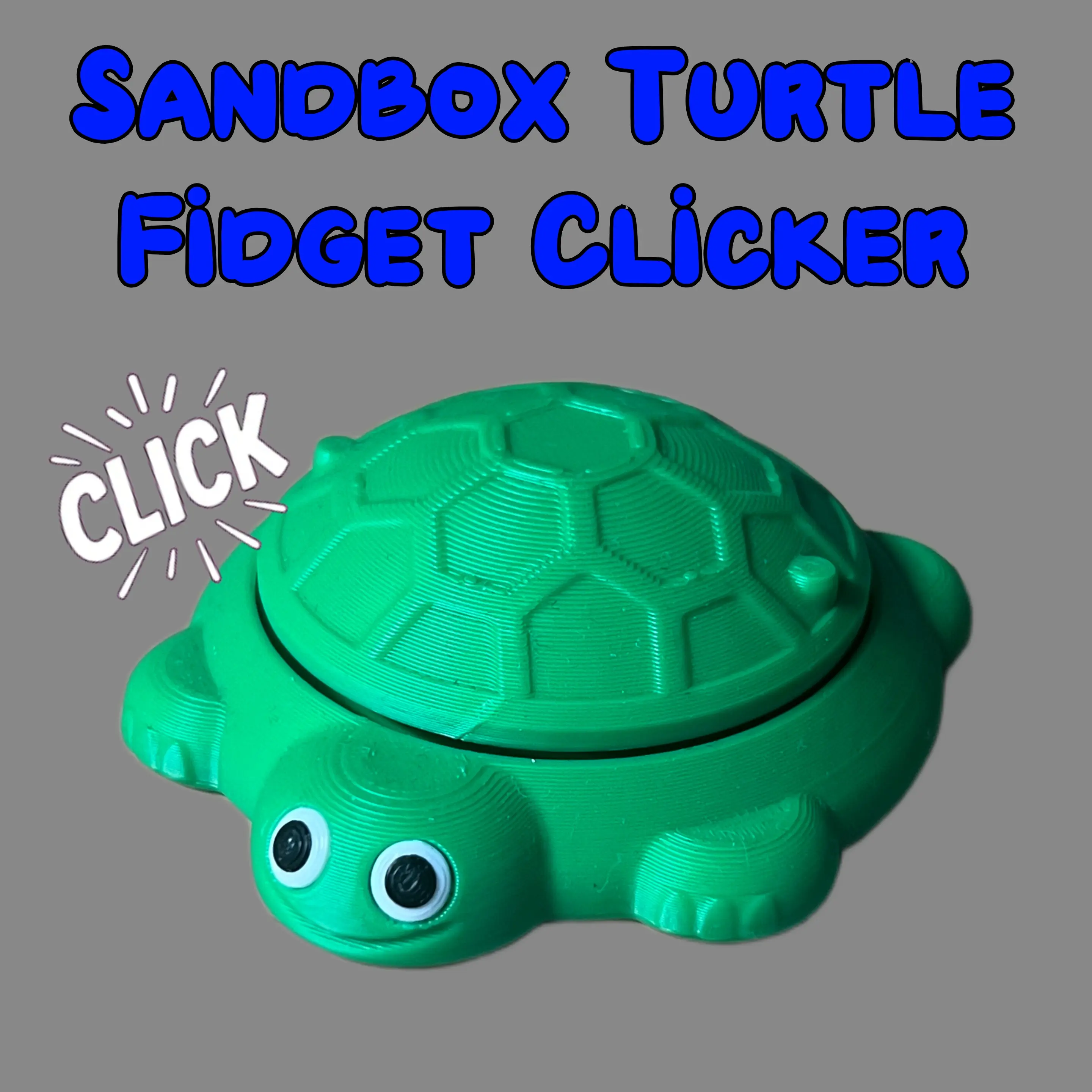Turtle Sandpit Fidget Clicker - Mini Nostalgic Decorative Figurine Turtle Sandpit Fidget Clicker - Mini Nostalgic Decorative Figurine