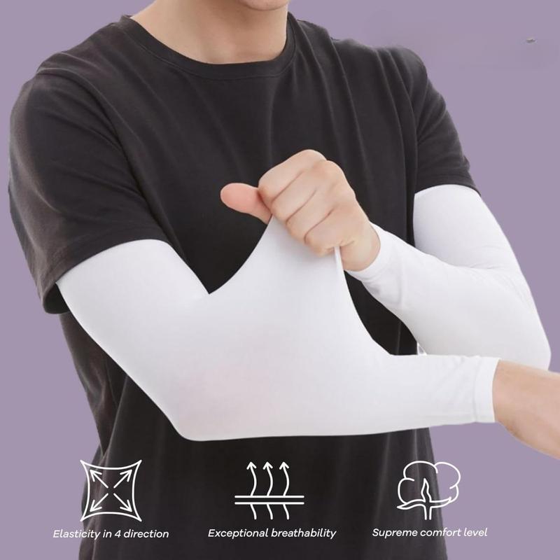 4 Pairs Arm Sleeves, Cooling UV Sun Protection Sports Compression for Men/Women,Motorcycle Protectors Elbow Support