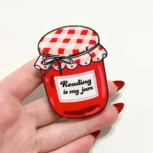 Reading is My Jam Kindle & PHone Grip, Bookish Phone Accessory, Magnetic Kindle Holder, Kindle Accessories Bookish Merch, Gift for Book Lover