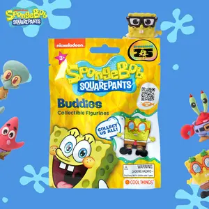 Nickelodeon SpongeBob SquarePants 3D Figurine Blind Bag - Collectible Figurine Featuring Patrick, Mr. Krabs, Squidward & SpongeBob - Fun & Expressive Designs for Room Decor - Great Gift for Fans