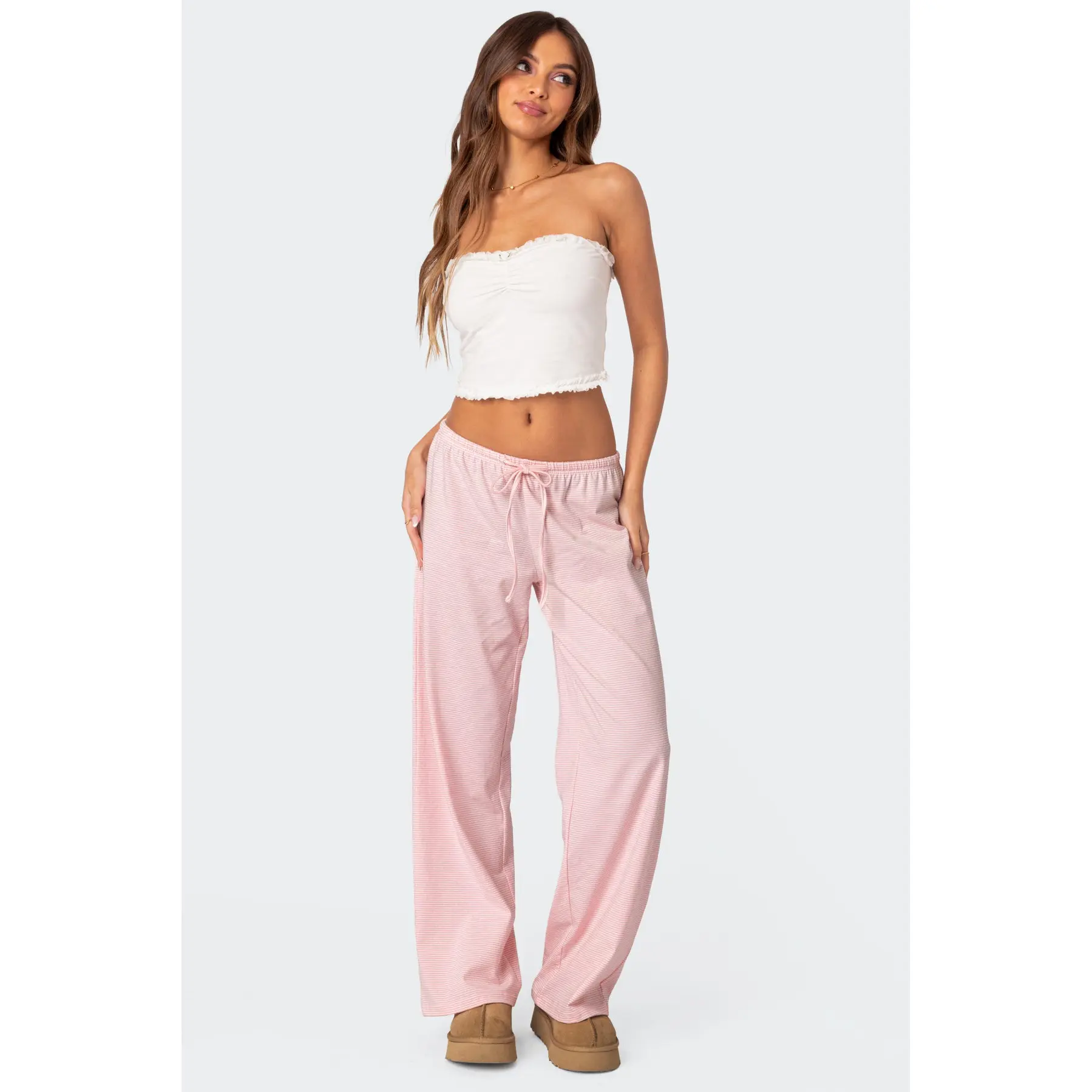 Olivia Striped Loose Fit Pants