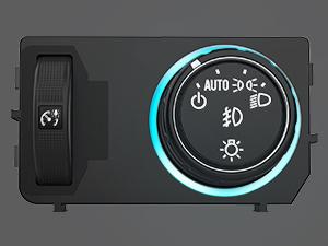 Nilight Headlight Dimmer Switch Compatible with 2014 2015 2016 2017 2018 2019 Chevy Silverado 1500 2500HD 3500HD Tahoe 2017-2019 GMC Sierra 1500 2500HD 3500HD with Blue LED Light