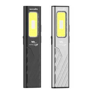 WARSTAR WT8 Durable Rechargeable LED Flashlight Aluminum Magnetic Suction 800LM Bright accessories edc Outdoor Flashlight USB-C charging Rechargeable LED Dual-Beam Work Light for Camping Hiking Fishing Emergency Car Repair Portable 800 Lumens with Laser