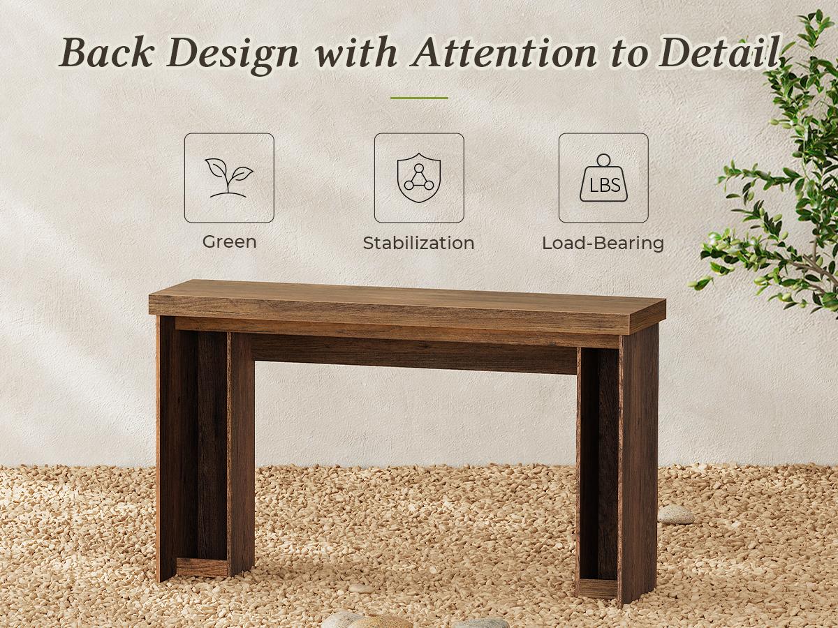 Huuger 54 Inch Entryway Table, Retangular Console Table with Storage, Farmhouse Sofa Table Behind The Couch, Long for Entrance, Hallway, Foyer, Living Room