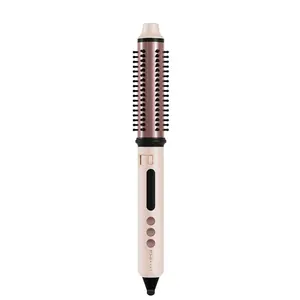 FHI Heat SwiftStyler FlexCurl Retractable Speed Styler Heating Curling Brush - Light Pink - 1"x1"
