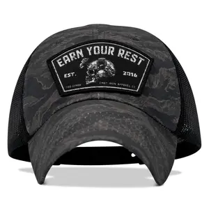 Earn Your Rest Patch Tactical Ripstop Mesh Snapback Hat