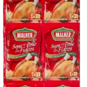 Sopa malher Tira de 12 unidades de 27g  Strip of 12 units 27g  Soups - Sopas