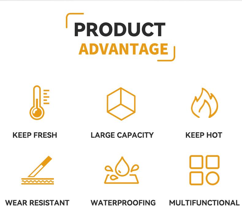 Insulated Lunch Bag for Women Men Reusable Lunch Box for Office Picnic Hiking Beach Leakproof Cooler Tote Bag Organizer with Adjustable Shoulder Strap for Adults