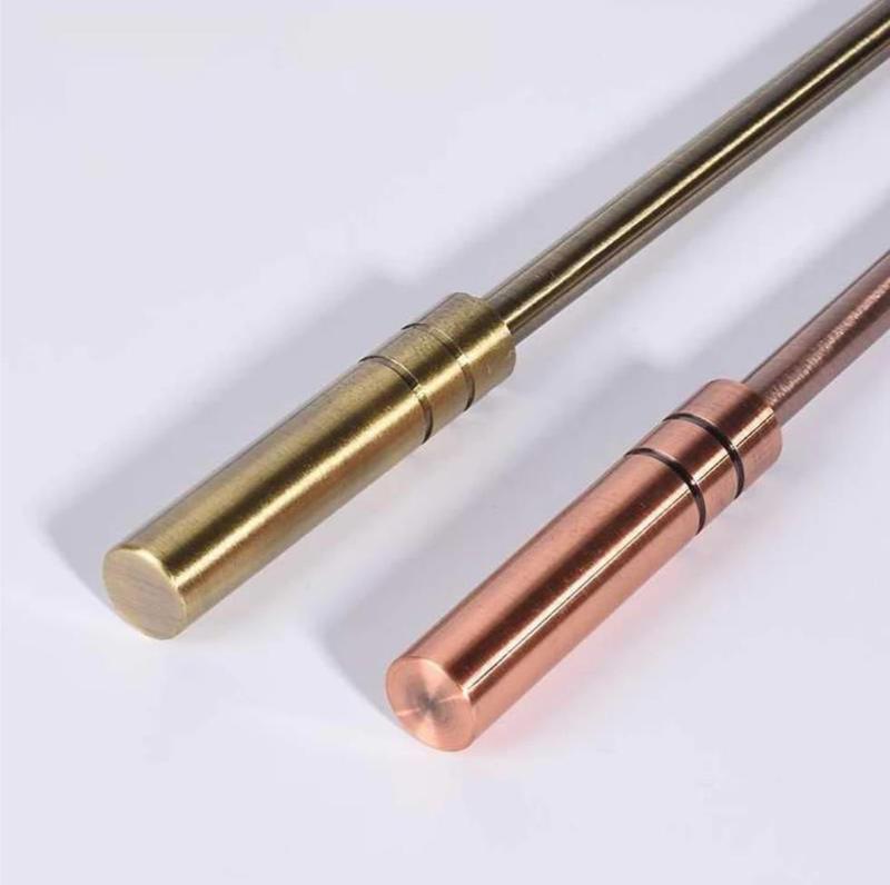 Inovaday Curtains Pull Wand Rod With Effortless Opening and Closing Drapery Sturdy Durable Aluminum Alloy & Wrought Iron 40 Inches