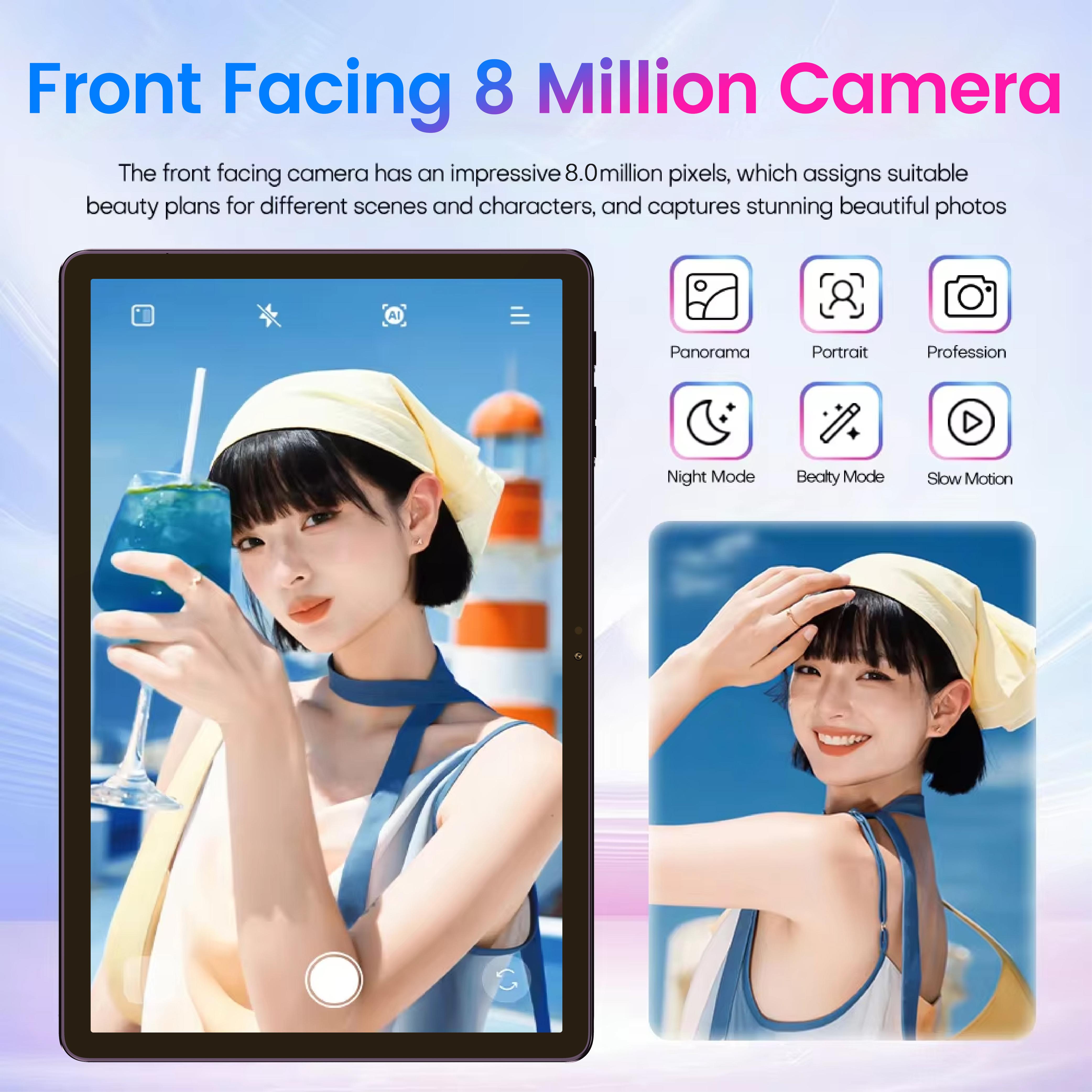 W&O 2026 New X9 Ultra 10.1-inch Screen Android Tablet | 12GB+256GB Storage | 8000mAh Battery | 5G + Dual WiFi | 5+16MP HD Cameras | For Study/Work/Entertainment