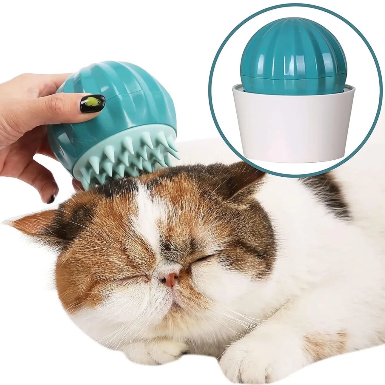 Cat Grooming Brush and Pet Massager