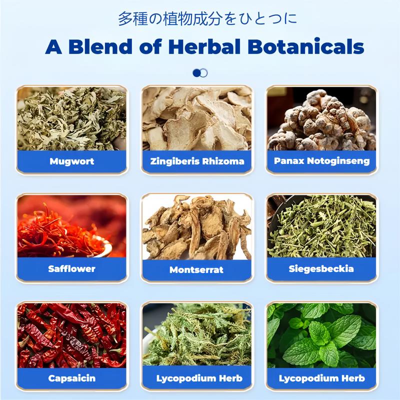 Pure Herbal Heat Patches for Shoulder, Waist, Knee & Foot, hand joints, office, Gym, Yoga, running, climbing mountains, driving sore, Prolonged sitting, Natural Long-Lasting Warmth (7 Pcs) Zest Aura