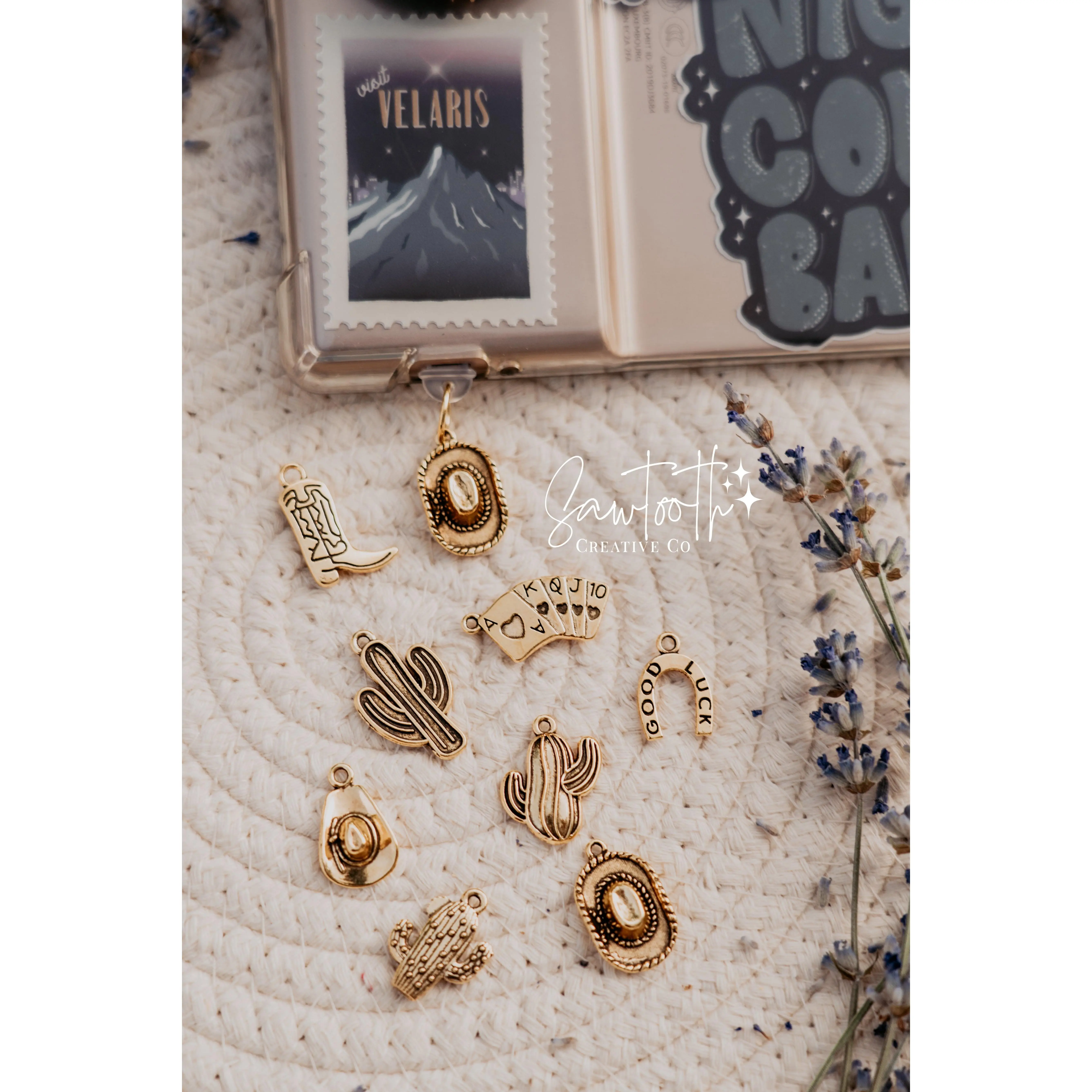 Gold Cowboy Kindle Charm | Phone Charm