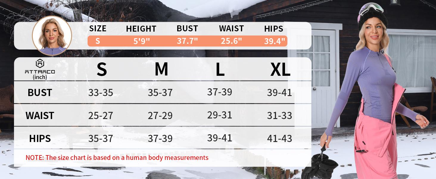 ATTRACO Fallfreshness Thermal Underwear Set for Women Long Johns Seamless Warm Base Layer Top & Bottom for Cold Weather Compression Breathable Fabric Womenswear Fit Light Outdoor SpringStatements