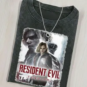 Resident Evil Requiem Shirt, RE9 Requiem Shirt Fan, Comfort Colors Resident Evil Requiem, Vintage Distressed Leon Kennedy Fan T-Shirt