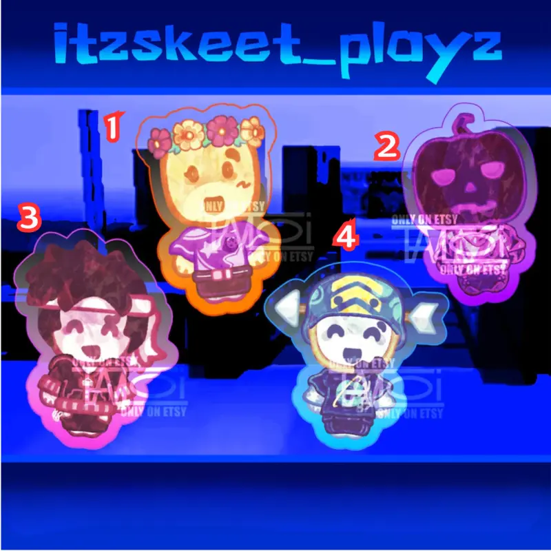 PRE-ORDER | Roblox Arg - Itzskeet_playz | Acrylic Keychain