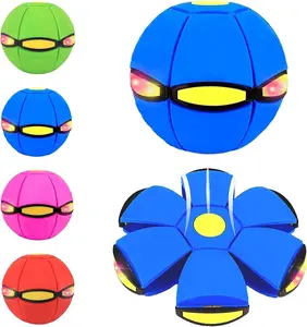 Magic Ball, Magic Metaball, Children Bouncing Ball, Parent-Child Interaction, Dual Form Freely Switchable, with 6 Light for Kid