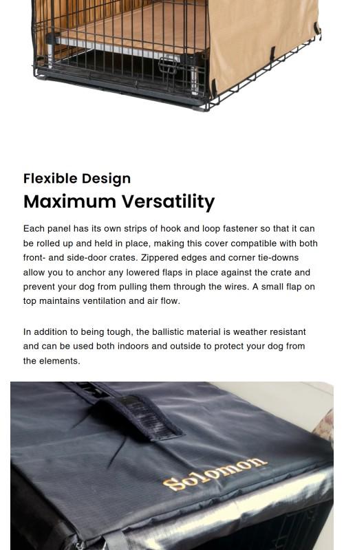 Tough Ripstop™ Dog Crate Cover