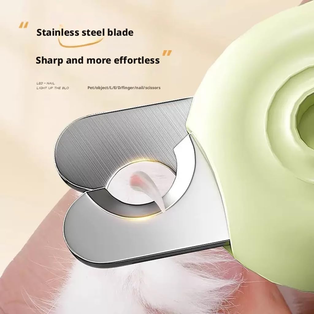 Pet Nail Clippers with Suction Cup, Green Plastic Dog & Cat Grooming Tool with Safety Guard to Prevent Overcutting, Extra-Sharp Blades for Thick Nails Pet Nail Clippers with Suction Cup, Green Plastic Dog & Cat Grooming Tool with Safety Guard to Prevent Overcutting, Extra-Sharp Blades for Thick Nails