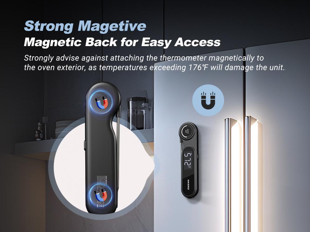 INKBIRD IHT-21K Portable nstant Read Washable Meat Thermometer, IP65 Waterproof, 0.5 Sec Fast Reading, Super Accurate Detection, Handy Food Thermometer for Indoor Outdoor Cooking, BBQ, Baking, Deep Frying, Home Brewing Kitchen INKBIRD IHT-21K Portable nstant Read Washable Meat Thermometer, IP65 Waterproof, 0.5 Sec Fast Reading, Super Accurate Detection, Handy Food Thermometer for Indoor Outdoor Cooking, BBQ, Baking, Deep Frying, Home Brewing Kitchen