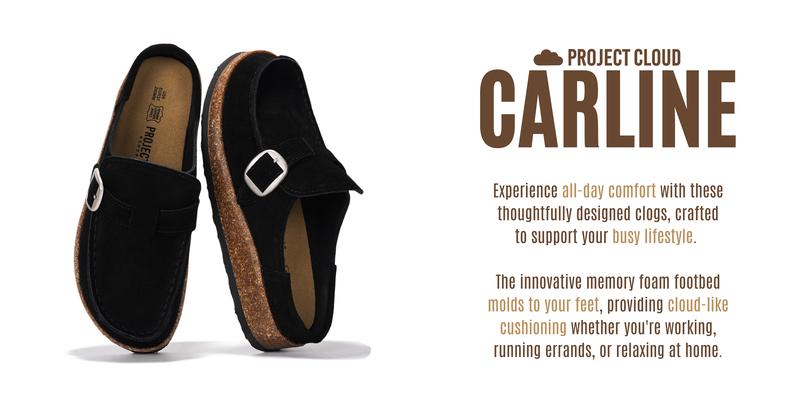 Project Cloud Women's | Water Resistant Clogs & Mules Memory Foam Women's Mules Clogs for Women Casual Shoes Girl Footwear - Carline