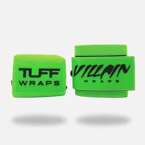 Neon Green Villain "STIFF" Wrist Wraps 30"