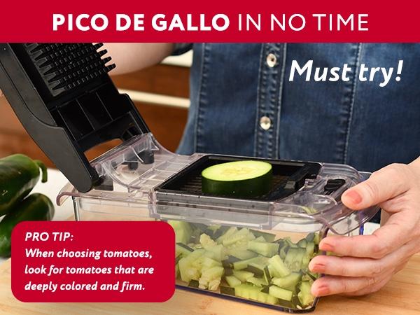 Fullstar Vegetable Chopper and Spiralizer - Food Chopper with Container, Fruit Slicer, Kitchen Gadgets & Accessories, Home Essentials (4 in 1, White) Dicer Dishwasher Safe