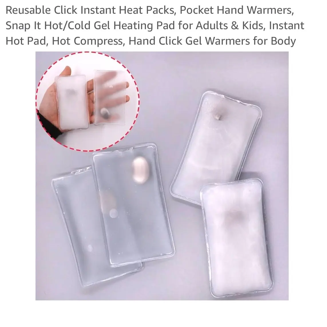 Reusable hand warmers