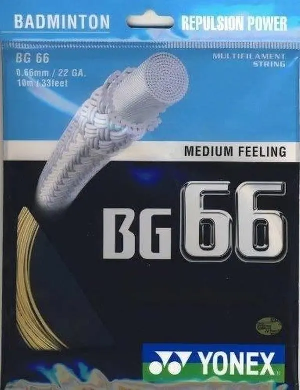 Bg66 0.66mm Plantinum Gold Badminton String
