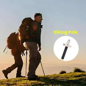 Must - Have for Outdoor Trips! 26 - 37 Inch Adjustable Stainless Steel Trekking Poles, Non - Slip, Portable, and Easy to Store​