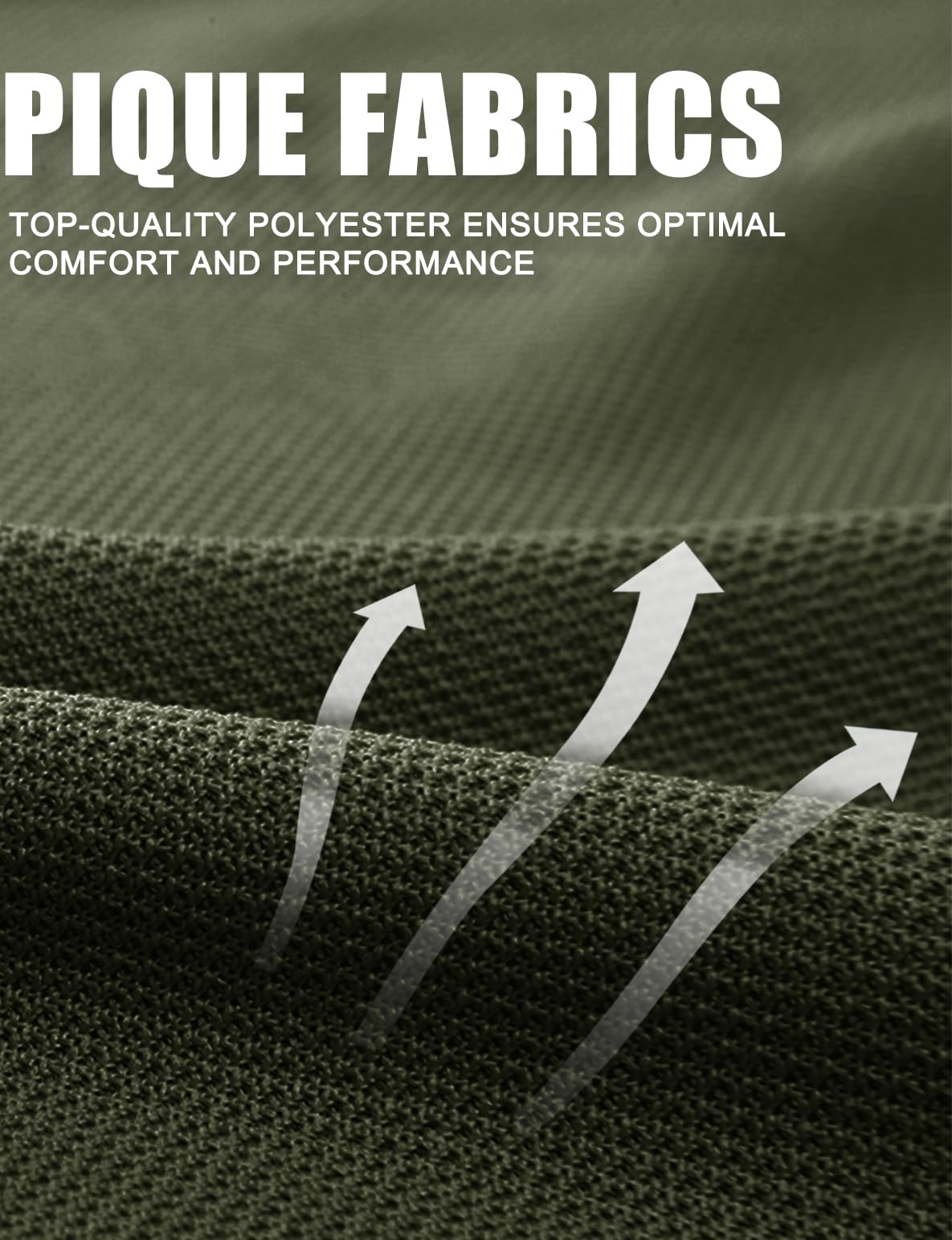 MAGCOMSEN Men's Polo Shirt Quick Dry Performance Short Sleeve Pique Jersey Golf Work Polo Shirt Casual Menswear Top Outdoorfun