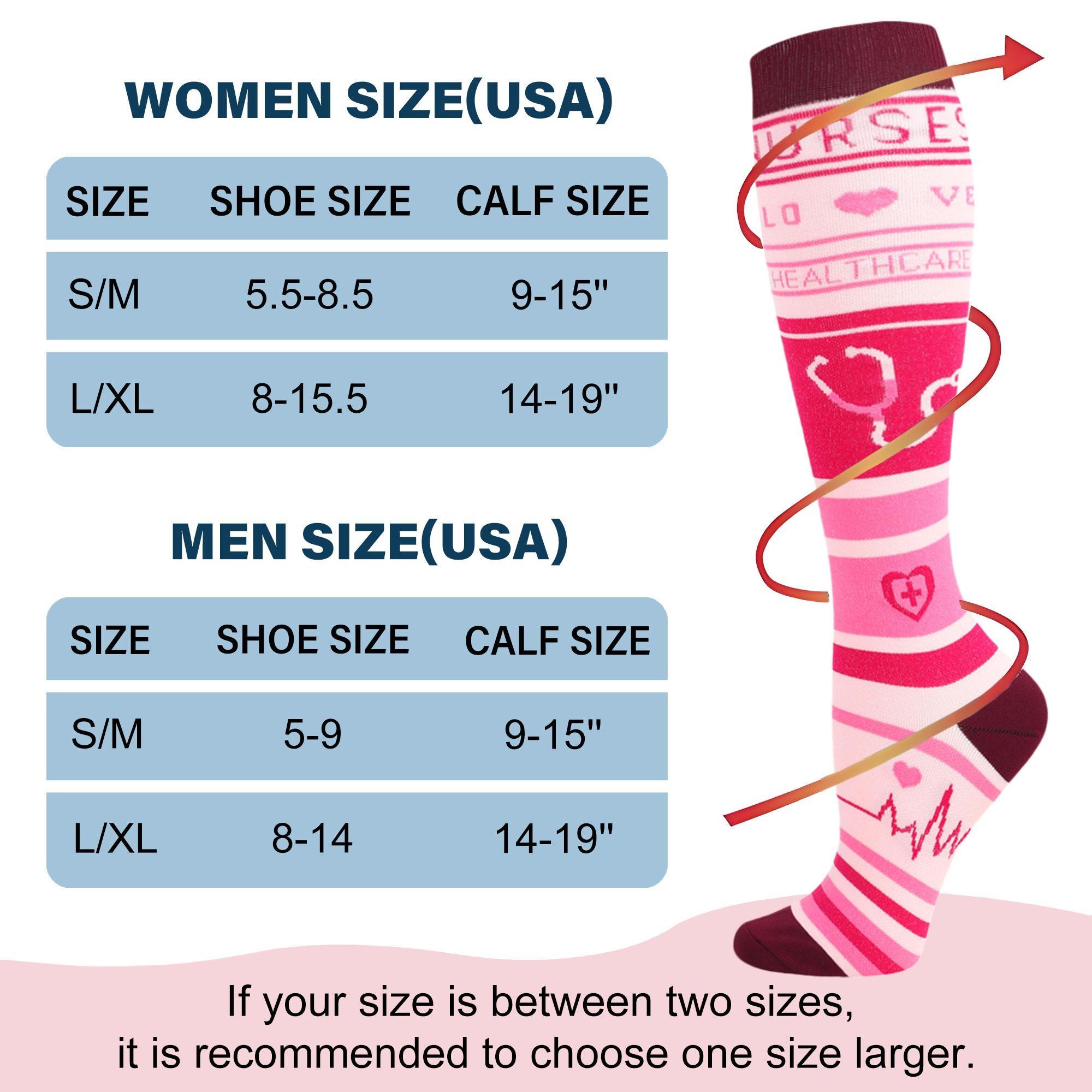 ISUNIE 4 Pairs Printed Compression Socks Spring Sale - Polka Dot Knee High Socks, Graduated Compression & Moisture-Wicking, Unisex Walking Running All Seasons ISUNIE 4 Pairs Printed Compression Socks Spring Sale - Polka Dot Knee High Socks, Graduated Compression & Moisture-Wicking, Unisex Walking Running All Seasons