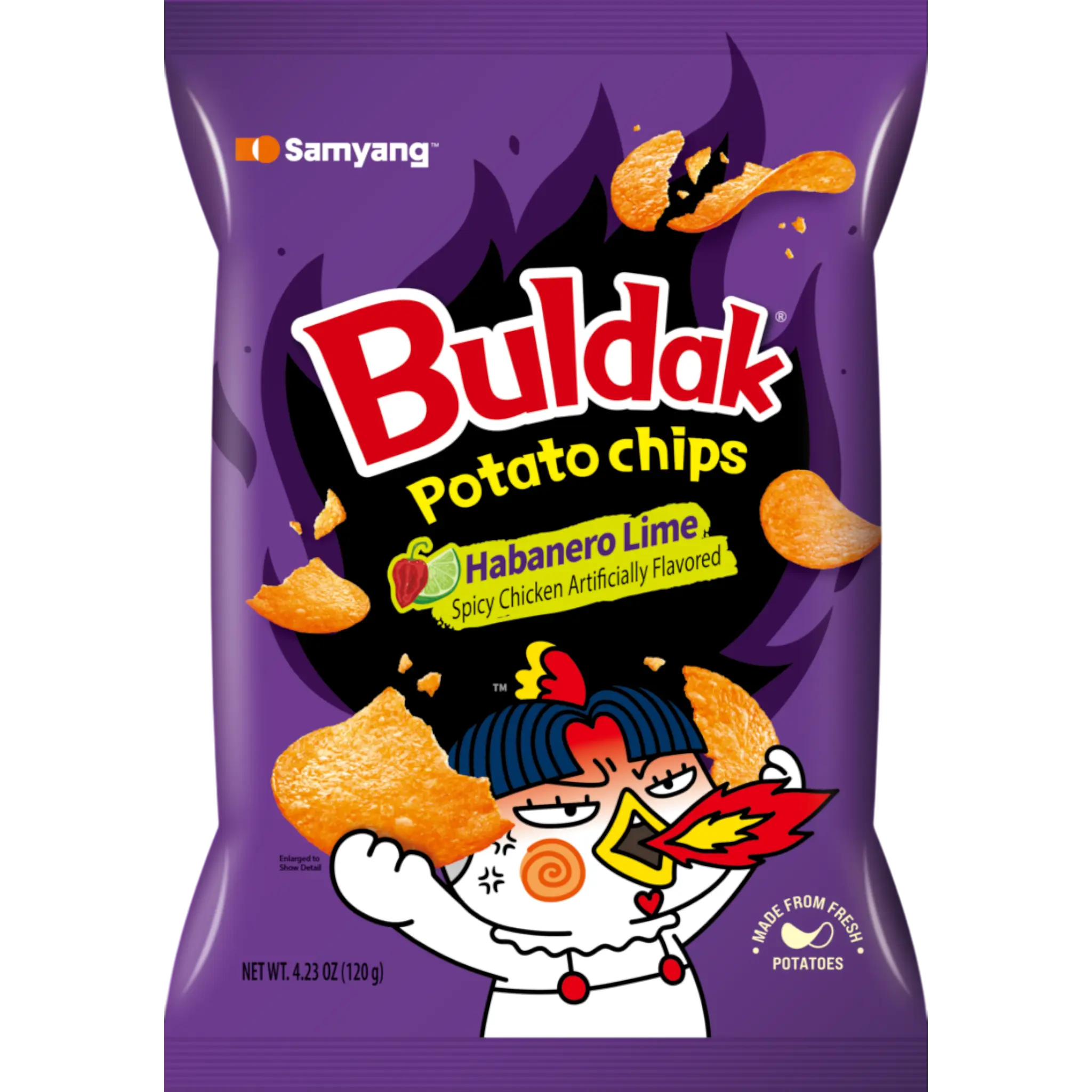 Samyang Buldak Potato Chips Habanero Lime