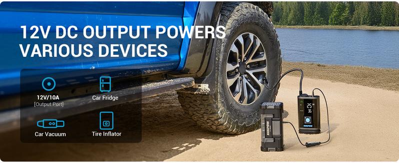 AVAPOW 6000A Jump Starter,For All Gas/Up to 12L Diesel,12V Portable Car Battery Jump Box,Dual USB Quick Charge,DC Output,Built-in LED Light,Super easy to use,Safety,TikTok Deal, Auto