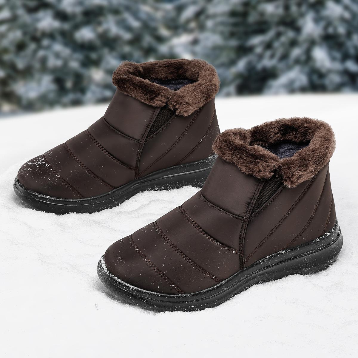 Mysoft Women's Winter Snow Boots, Warm Fur Outdoor Shoes, Womensfashion Footwear, Winter Boots for Women, Perfect Valentine's Day Gift  Girl