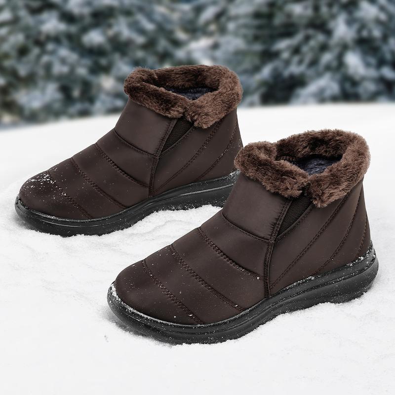 Mysoft Women's Winter Snow Boots, Warm Fur Outdoor Shoes, Womensfashion Footwear, Winter Boots for Women, Perfect Valentine's Day Gift  Girl