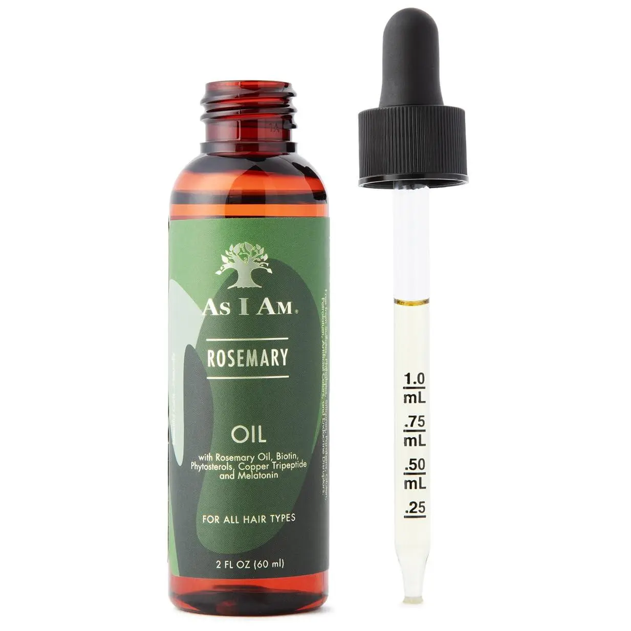 As I Am Rosemary Oil - 2 oz - Hair Density Serum - with Biotin & Saw Palmetto Haircare Nourishing Hair Oil, Hair Revival Serum, Moisturizing Vegan Haircare Hair Growth Enhancer Hair Care Repair