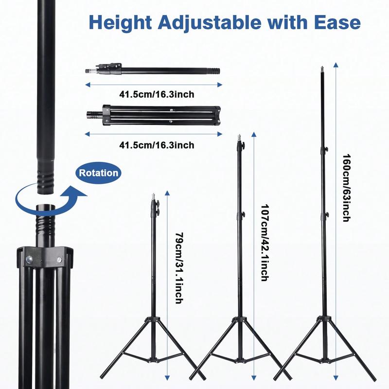 12"Ring Light with 63" Stand & 2 Phone Holders, 360° Adjustable Video Light for YouTube TikTok, Makeup,Photography, Ring Lights Compatiblewith All Cameras/Phones Selfie New Years valentine's Content Creator Pack , Super Bowl 12"Ring Light with 63" Stand & 2 Phone Holders, 360° Adjustable Video Light for YouTube TikTok, Makeup,Photography, Ring Lights Compatiblewith All Cameras/Phones Selfie New Years valentine's Content Creator Pack , Super Bowl