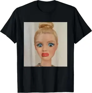 Hilarious Disgusted Doll Face Meme Sarcastic Reaction TShirt