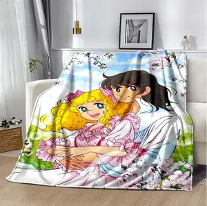 Vintage Canddy Canddy Girls Cartoon Plush Throw Blanket, Cozy Warm Bedding for All Seasons, Perfect Birthday Present for Anime Fans and Girls | GN040326.C02123.ID01